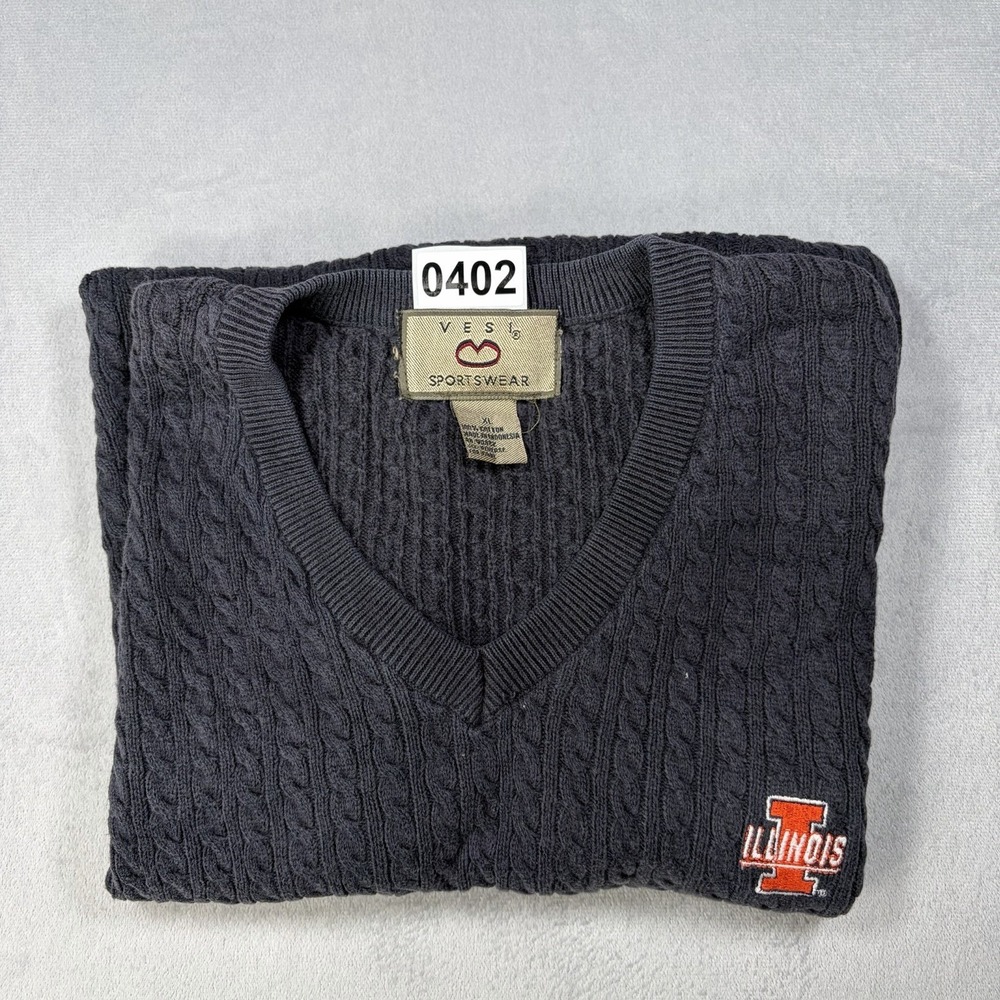 Vesi Sportswear Illinois Sweater Vest Mens Size XL Blue - Picture 10 of 10